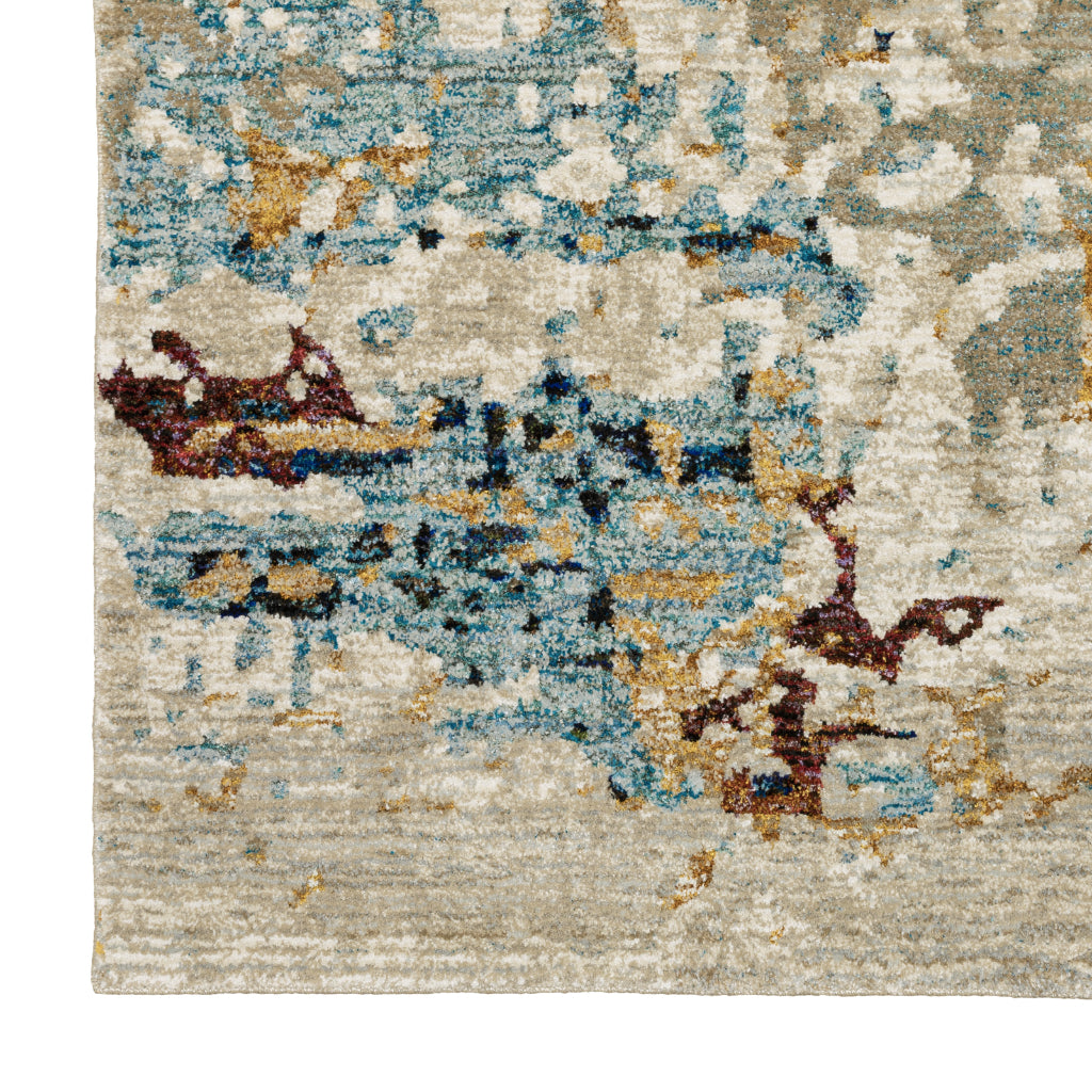 Oriental Weavers Evolution 8043K Multicolor Rectangle Indoor Runner - Durable Stain Resistant Contemporary Rug with Abstract Design-