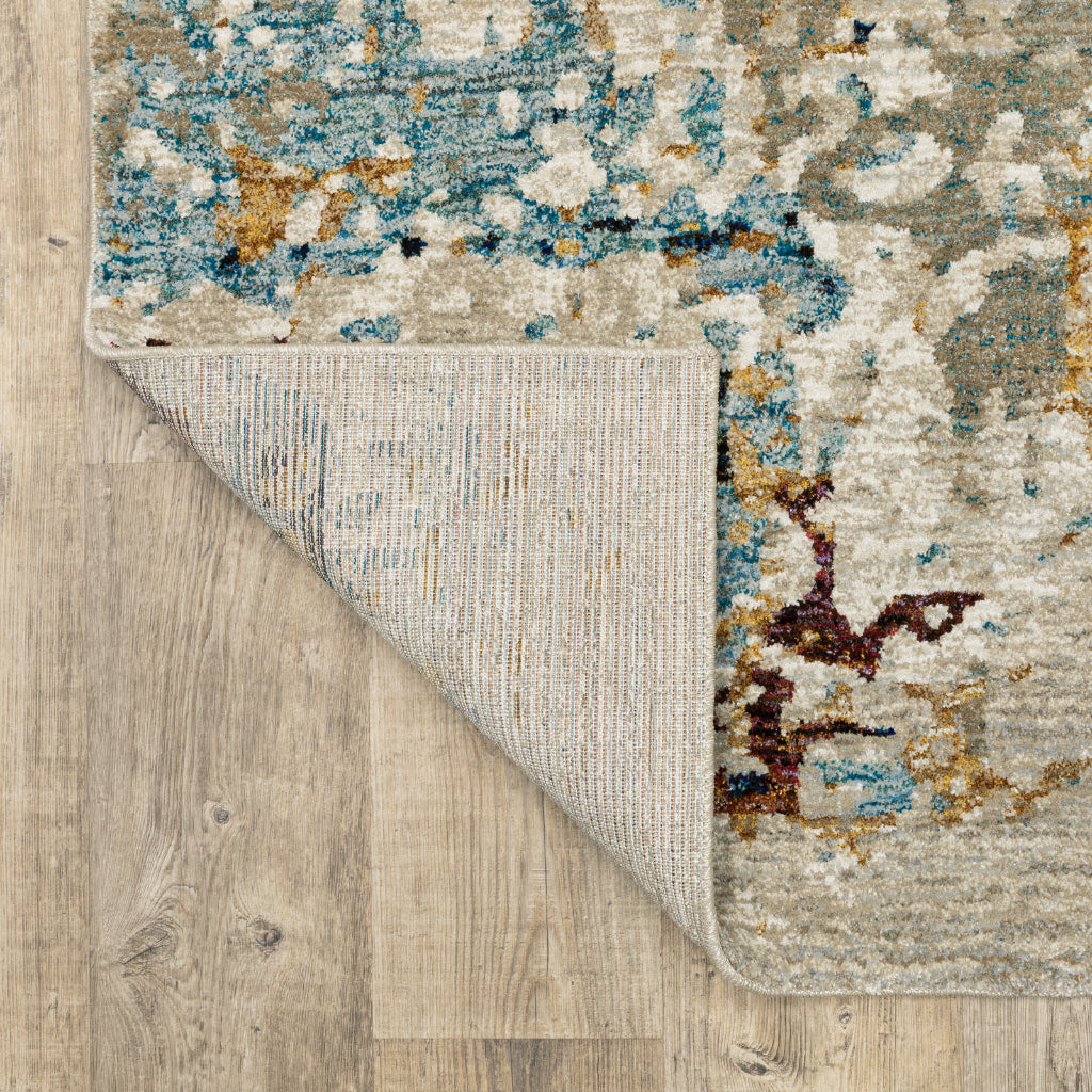 Oriental Weavers Evolution 8043K Multicolor Rectangle Indoor Runner - Durable Stain Resistant Contemporary Rug with Abstract Design-