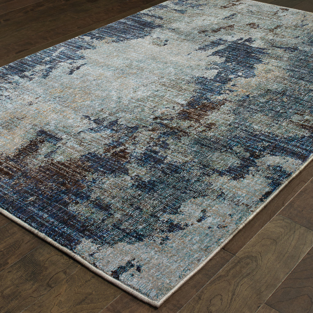 Oriental Weavers Evolution 8049B Multicolor Rectangle Indoor Area Rug - Durable Stain Resistant Contemporary Rug with Abstract Design-