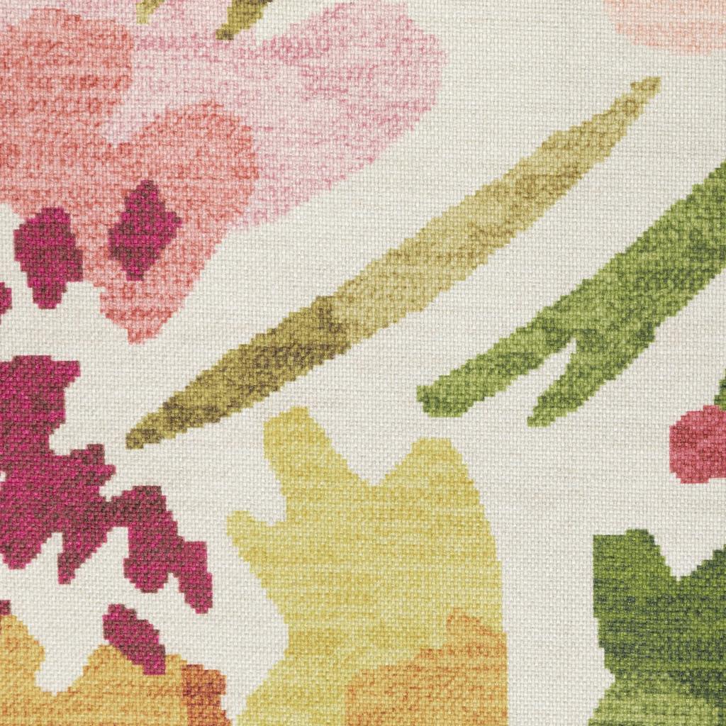 Oriental Weavers Fiji FIJ01 Beige Rectangle Indoor/Outdoor Runner Floral Pattern-