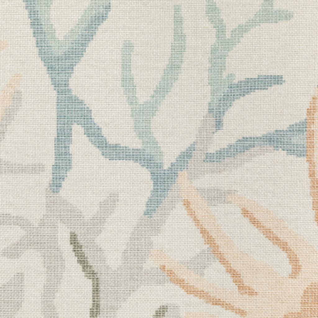 Oriental Weavers Fiji FIJ06 Beige Rectangle Indoor/Outdoor Runner Border Pattern-