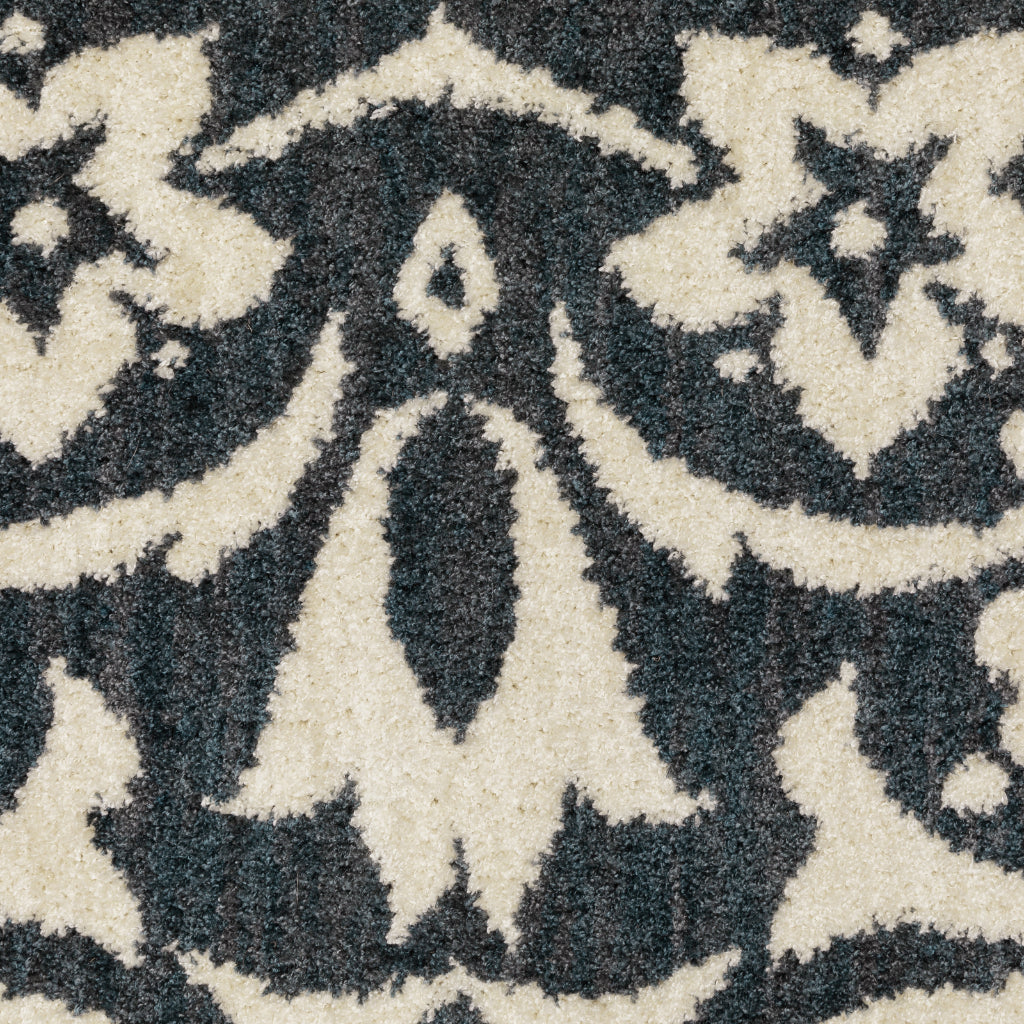 Oriental Weavers Fiona 5501B Blue Rectangle Indoor Area Rug - Stain Resistant Floral Rug-
