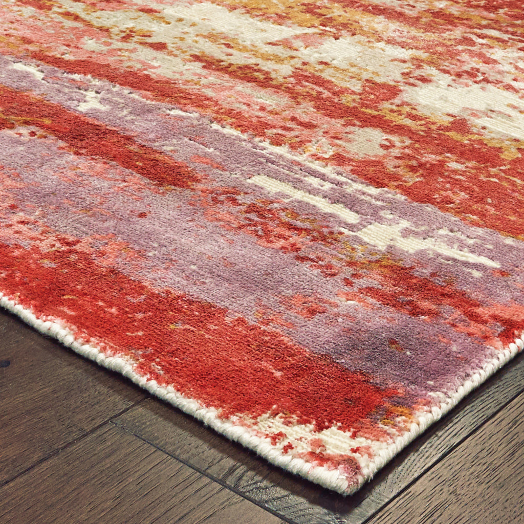 Oriental Weavers Formations 70004 Multicolor Rectangle Indoor Runner - Hand Loomed Abstract Rug Made of 100% Viscose-