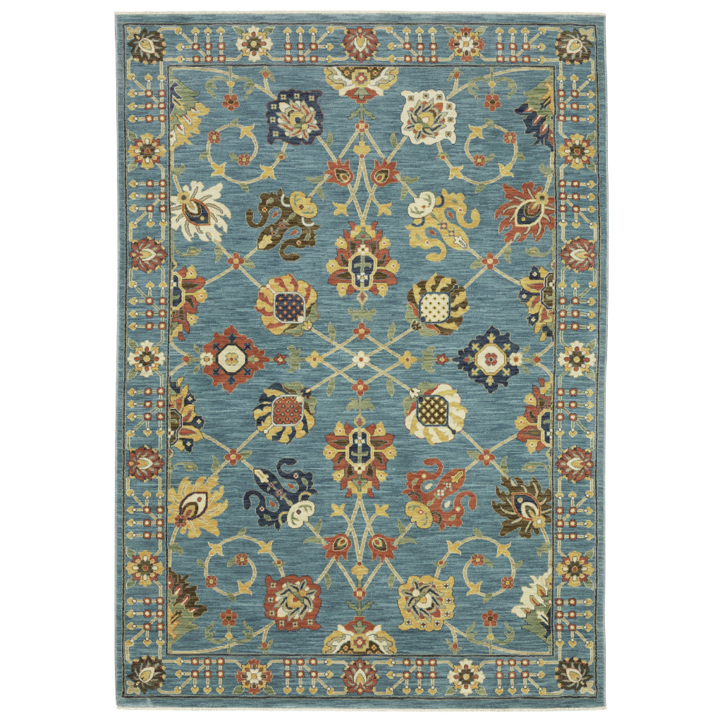 Oriental Weavers Francesca FR01E Multicolor Rectangle Indoor Area Rug - Stain Resistant Floral Rug-