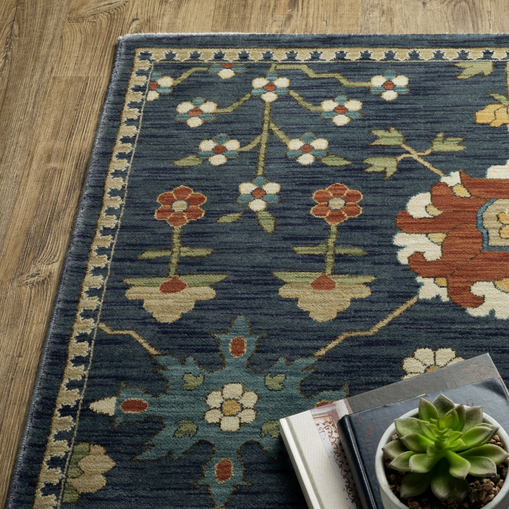 Oriental Weavers Francesca FR02L Multicolor Rectangle Indoor Area Rug - Stain Resistant Floral Rug-