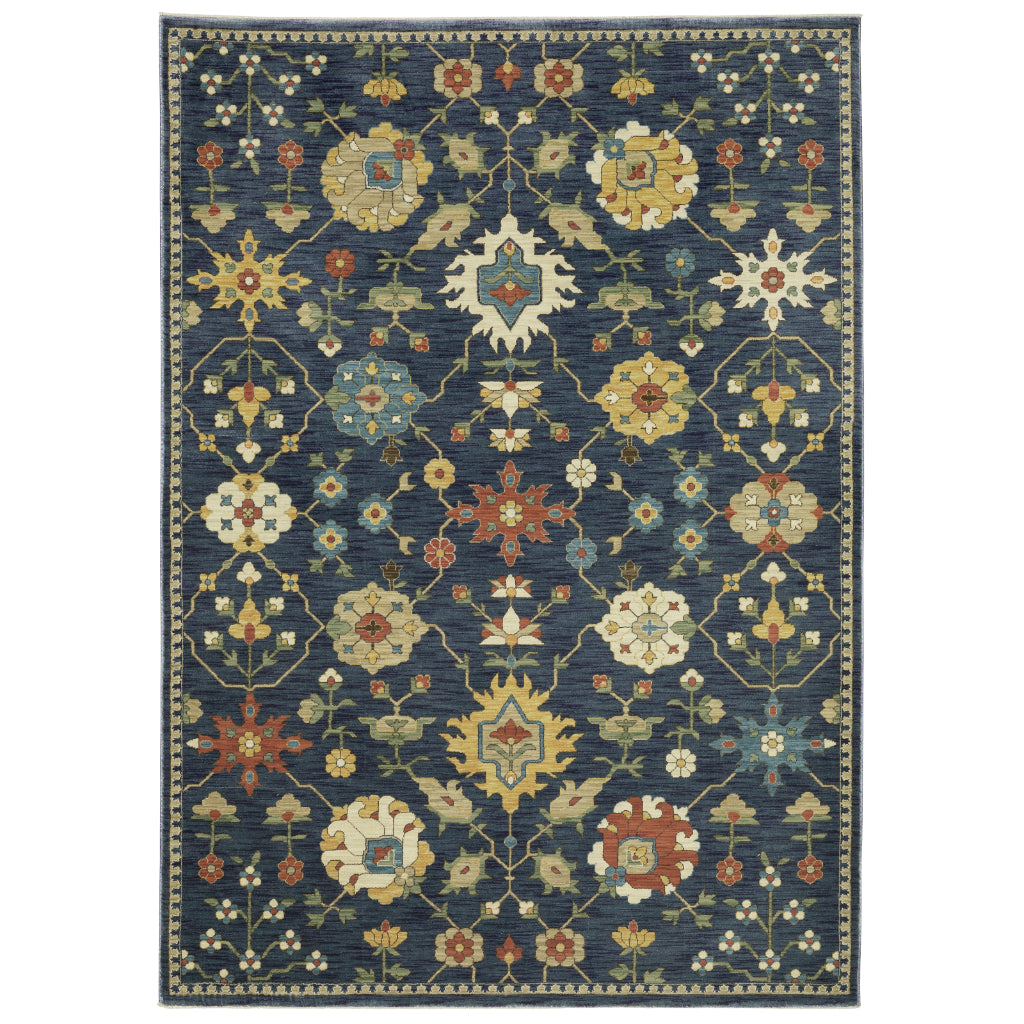 Oriental Weavers Francesca FR02L Multicolor Rectangle Indoor Area Rug - Stain Resistant Floral Rug-