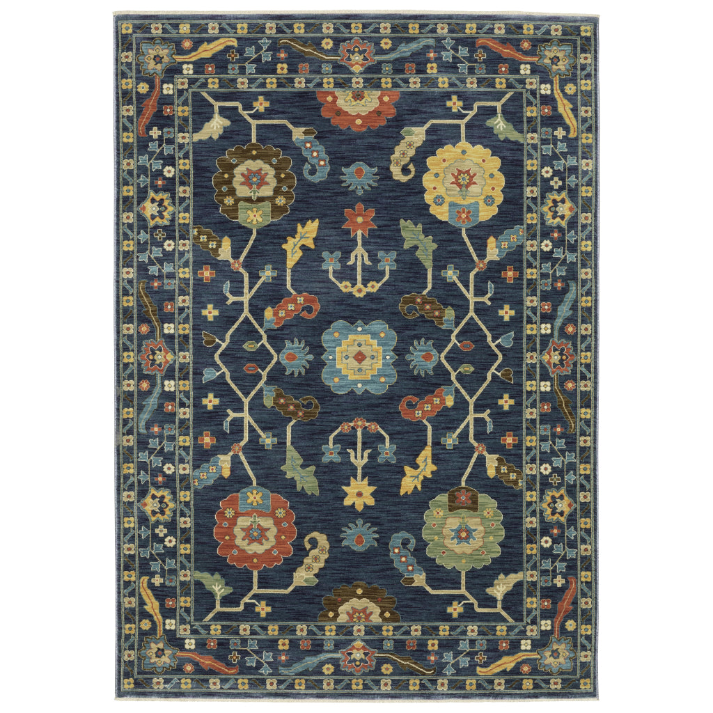 Oriental Weavers Francesca FR03F Multicolor Rectangle Indoor Area Rug - Stain Resistant Floral Rug-
