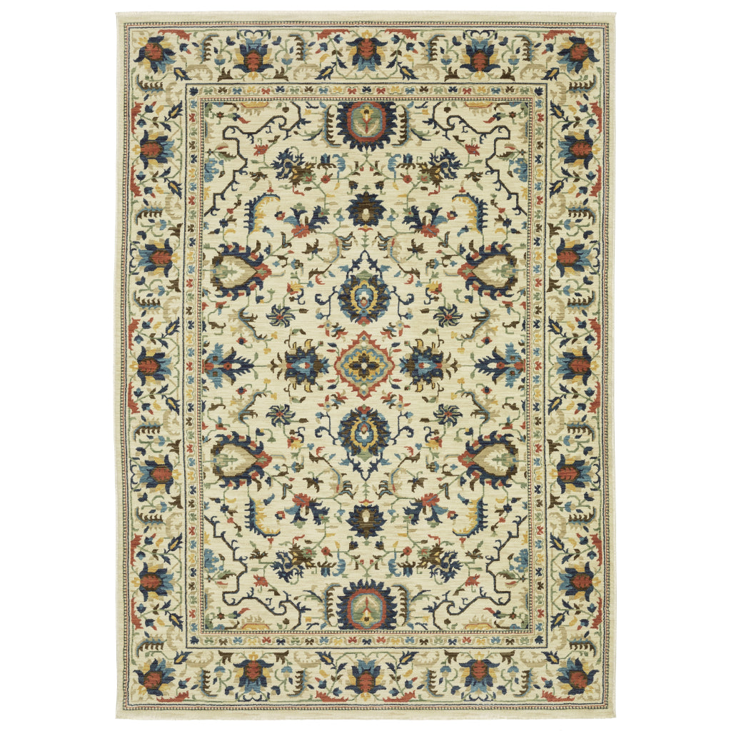 Oriental Weavers Francesca FR10A Multicolor Rectangle Indoor Area Rug - Stain Resistant Floral Rug-