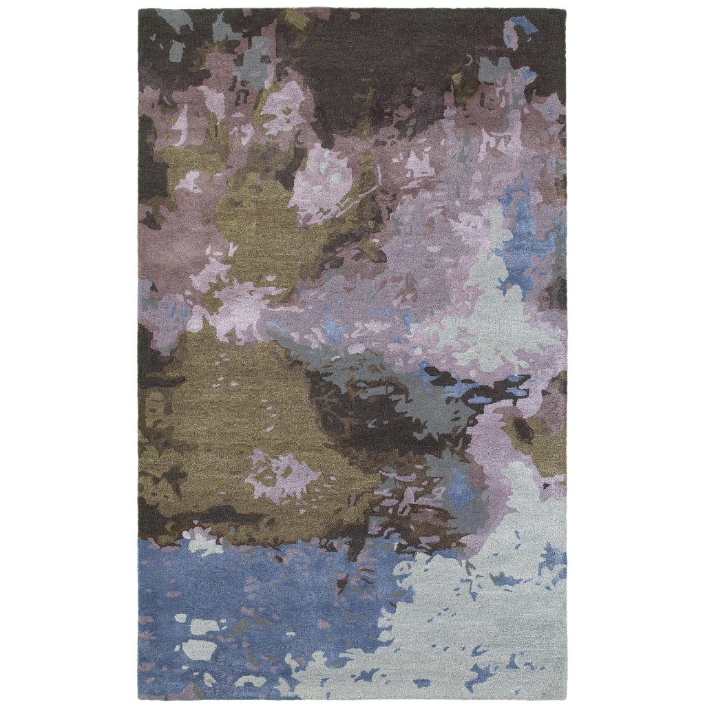 Oriental Weavers Galaxy 21901 Multicolor Rectangle Indoor Area Rug - Hand Tufted Abstract Rug Made of Wool & Viscose-