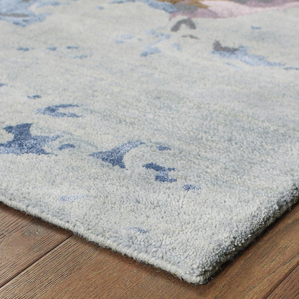 Oriental Weavers Galaxy 21901 Multicolor Rectangle Indoor Runner - Hand Tufted Abstract Rug Made of Wool & Viscose-