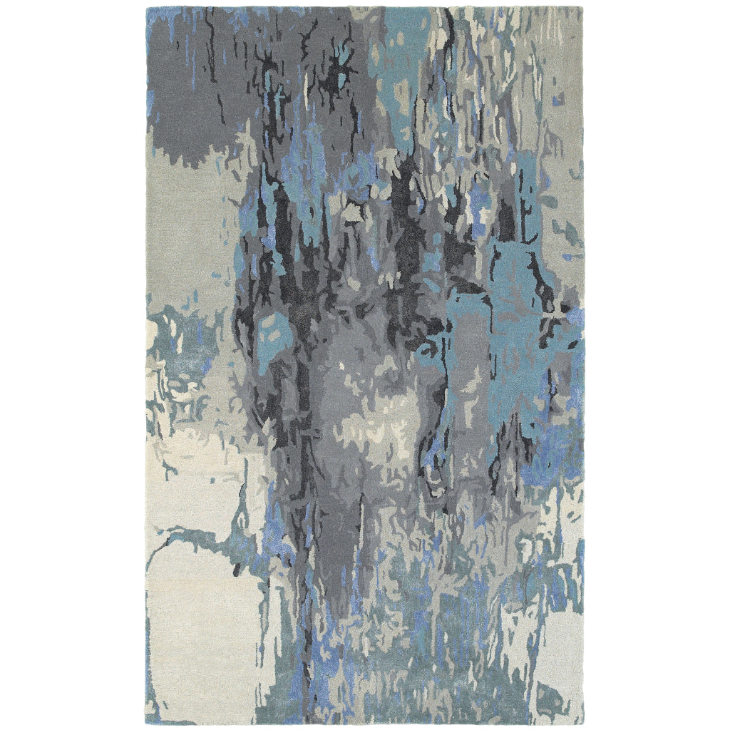 Oriental Weavers Galaxy 21906 Multicolor Rectangle Indoor Area Rug - Hand Tufted Abstract Rug Made of Wool & Viscose-