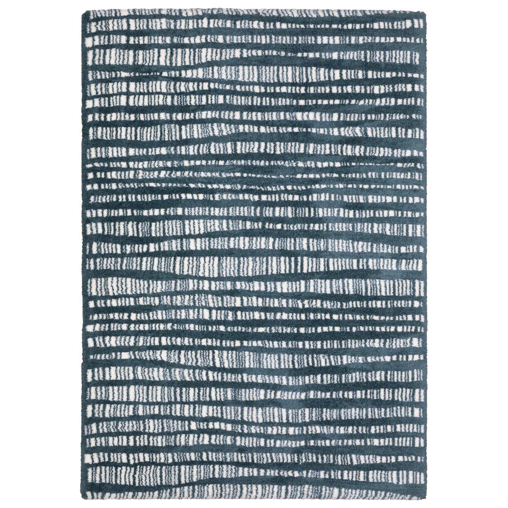 Oriental Weavers Galileo GAL01 Blue Rectangle Indoor Area Rug Stripe Pattern-