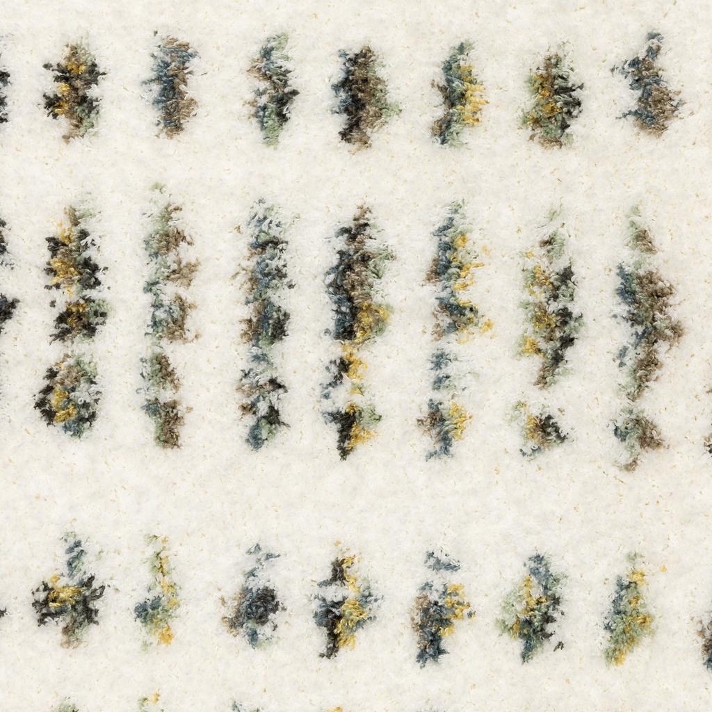 Oriental Weavers Galileo GAL02 Ivory Rectangle Indoor Runner Stripe Pattern-