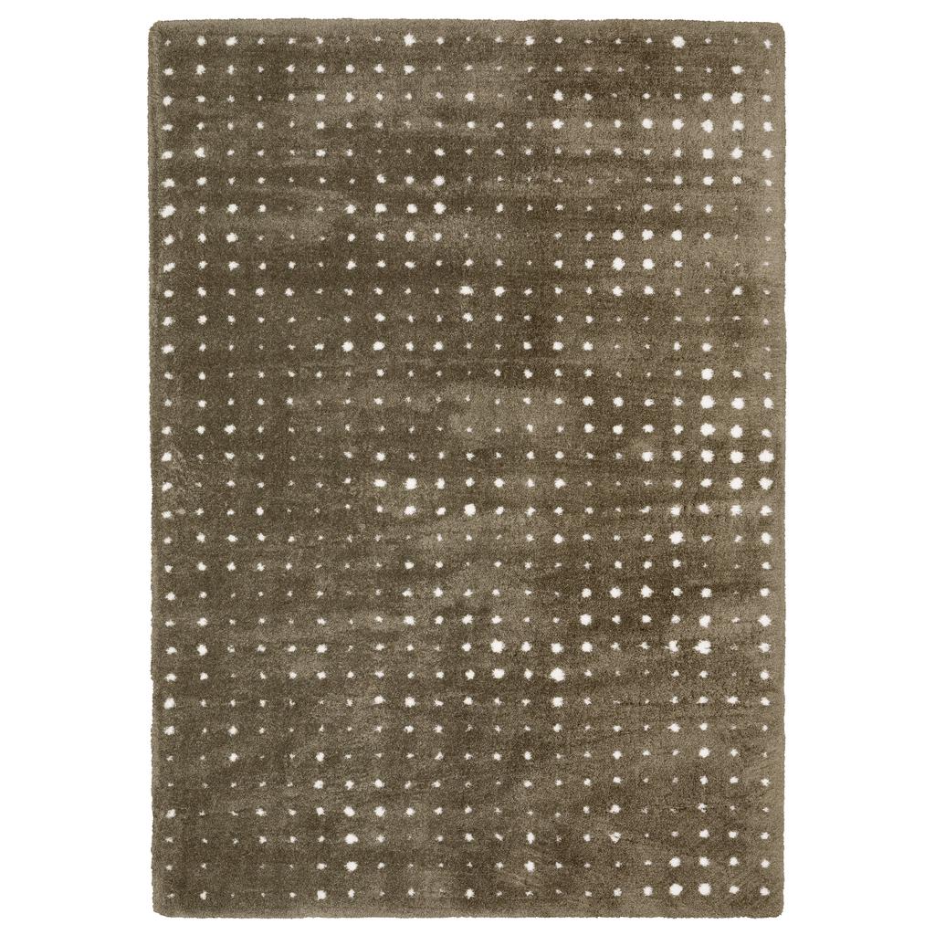 Oriental Weavers Galileo GAL03 Brown Rectangle Indoor Area Rug Circles Pattern-