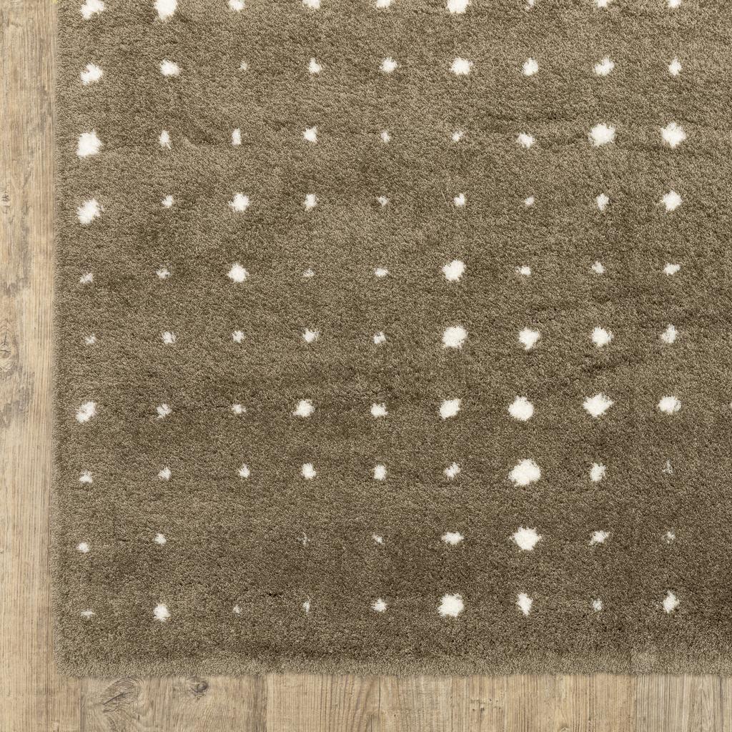 Oriental Weavers Galileo GAL03 Brown Rectangle Indoor Runner Circles Pattern-