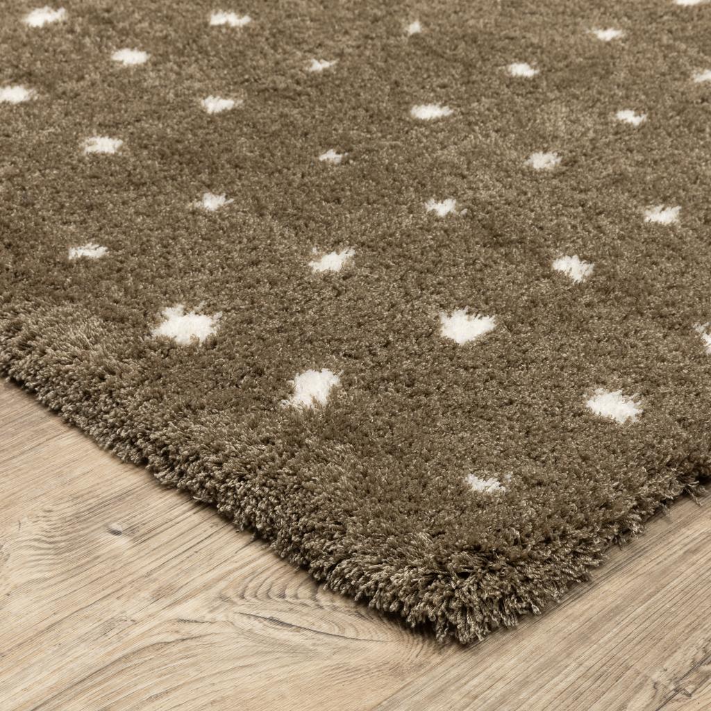 Oriental Weavers Galileo GAL03 Brown Rectangle Indoor Runner Circles Pattern-