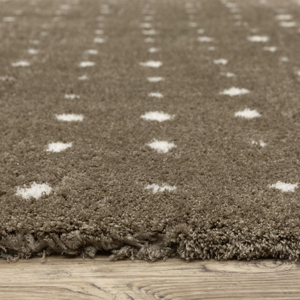 Oriental Weavers Galileo GAL03 Brown Rectangle Indoor Runner Circles P ...
