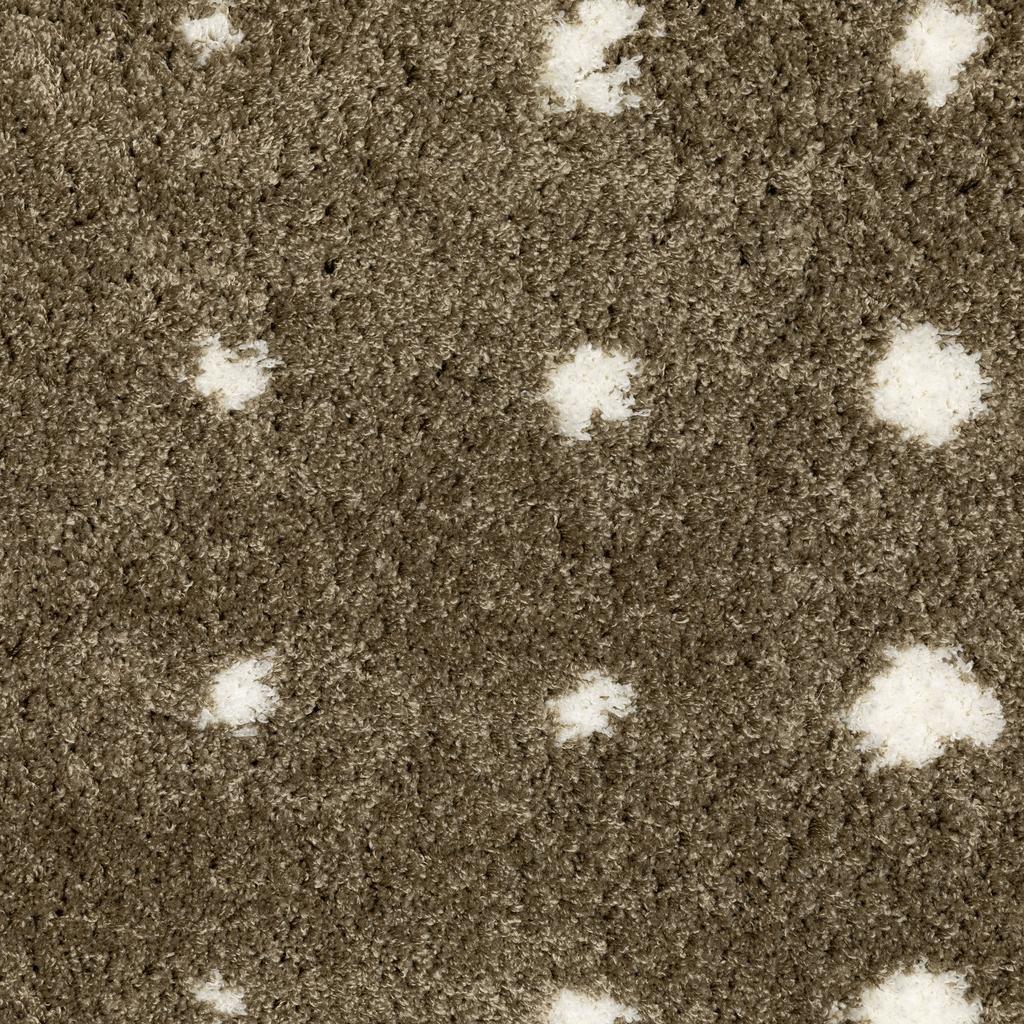 Oriental Weavers Galileo GAL03 Brown Rectangle Indoor Runner Circles Pattern-