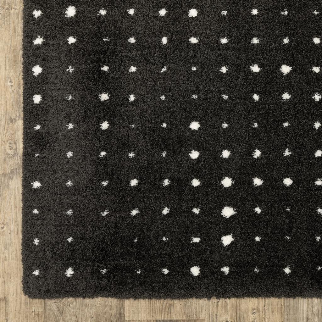 Oriental Weavers Galileo GAL04 Black Rectangle Indoor Runner Circles Pattern-