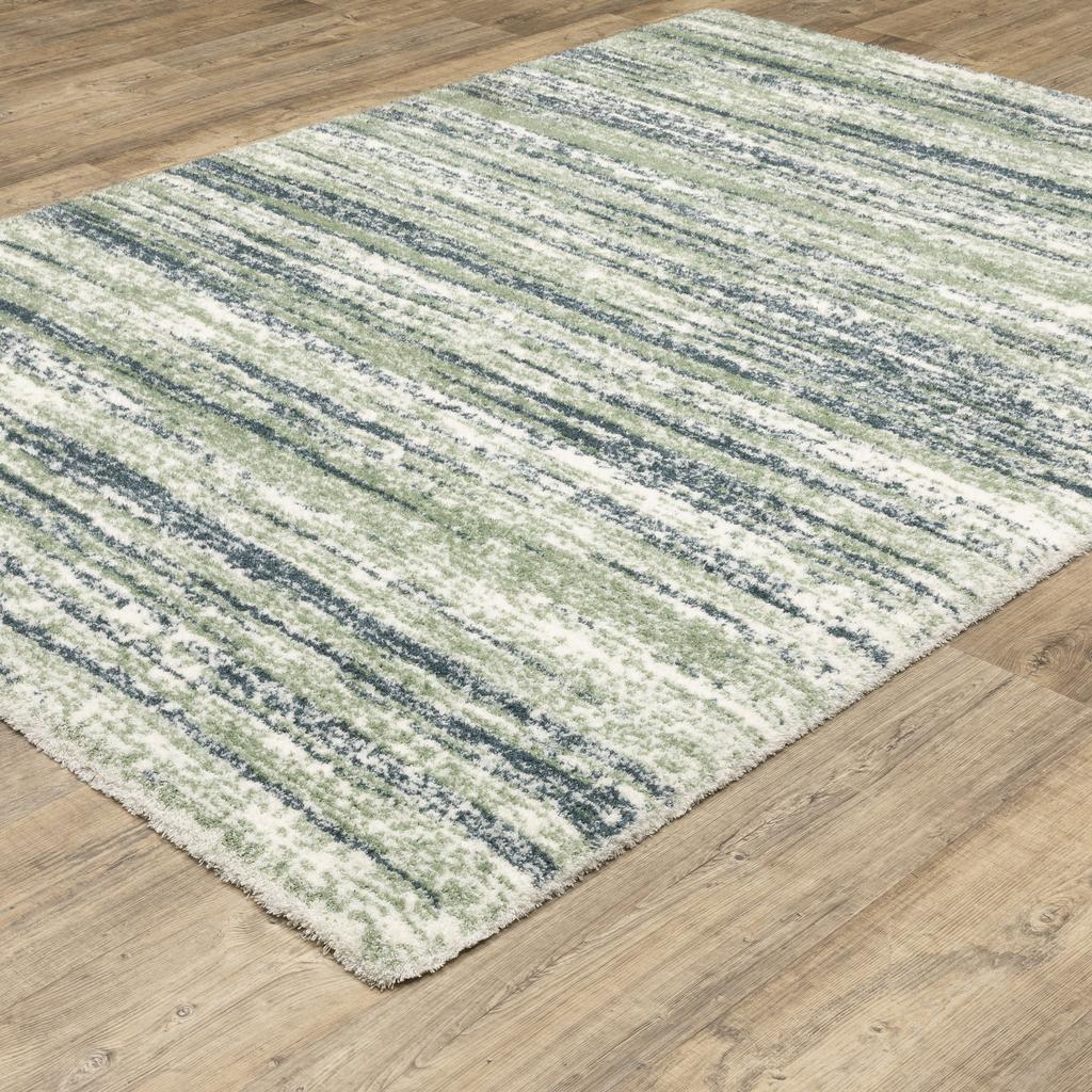Oriental Weavers Galileo GAL06 Blue Rectangle Indoor Area Rug Stripes Pattern-
