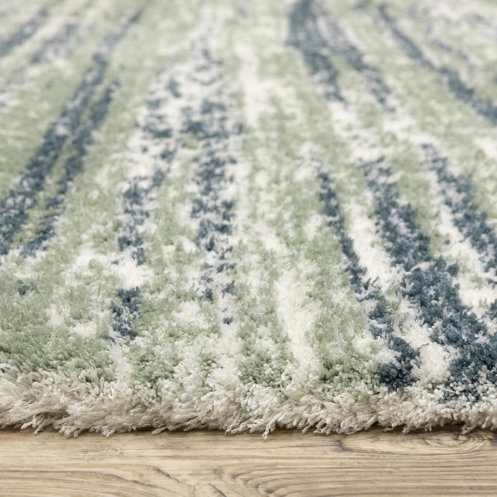 Oriental Weavers Galileo GAL06 Blue Rectangle Indoor Area Rug Stripes Pattern-