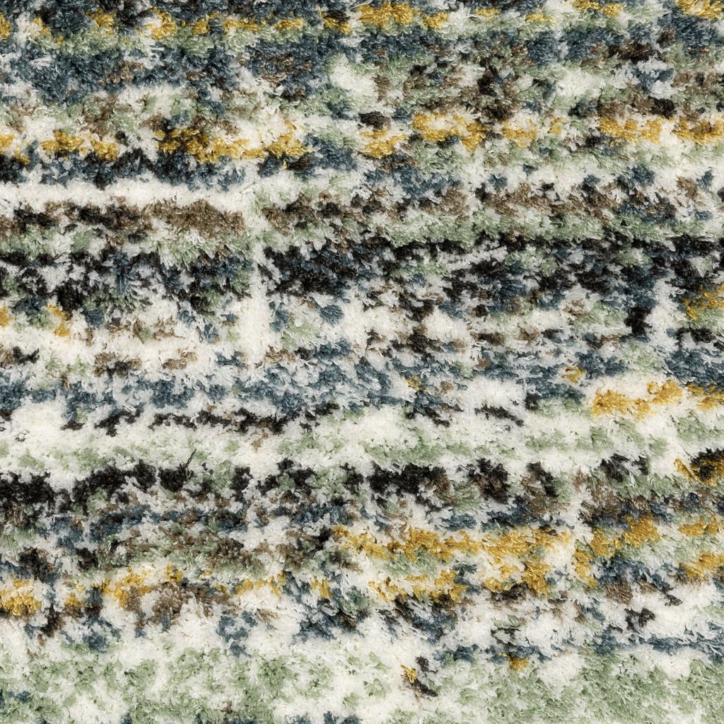 Oriental Weavers Galileo GAL07 Green Rectangle Indoor Area Rug Gridwork Pattern-