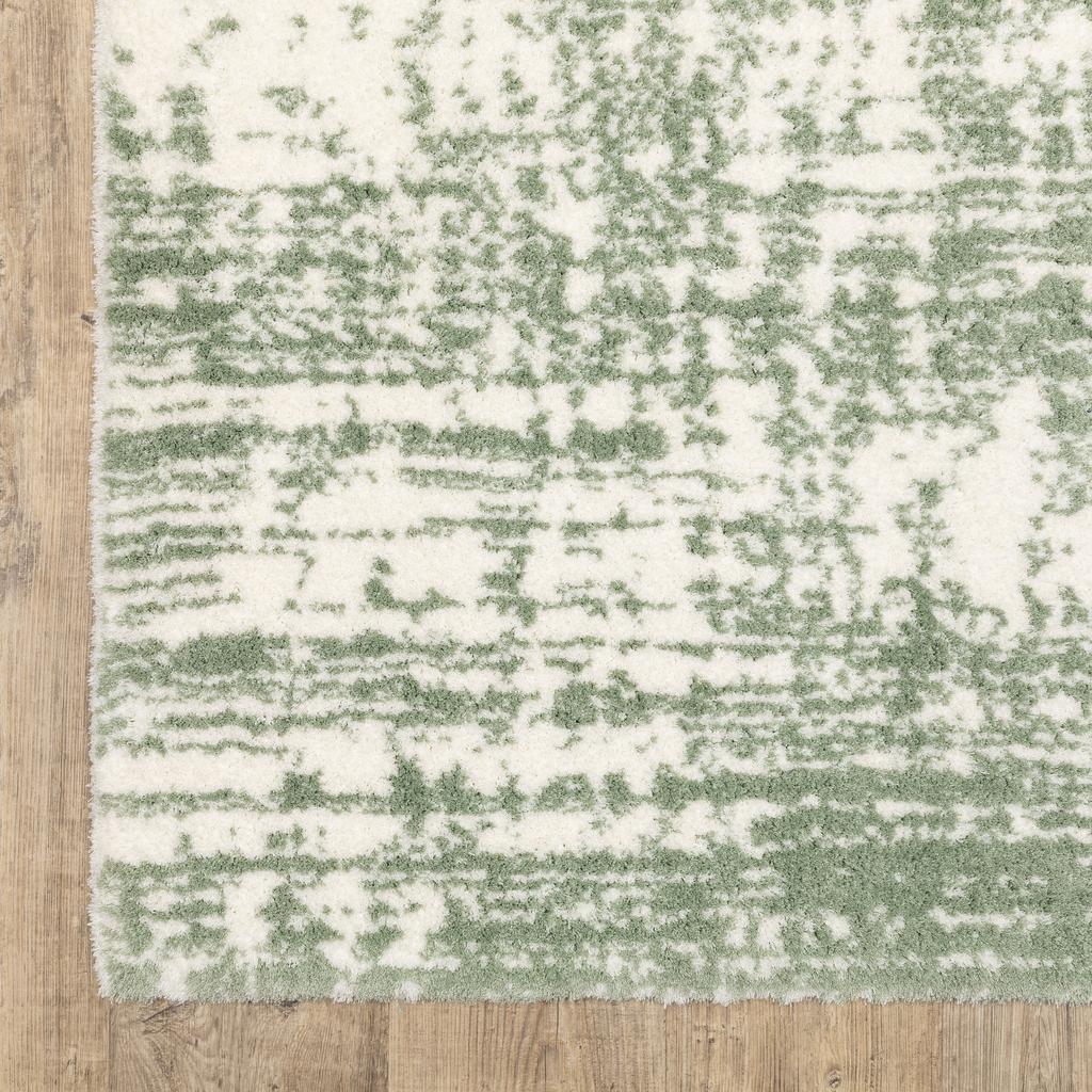 Oriental Weavers Galileo GAL09 Green Rectangle Indoor Area Rug Abstract Pattern-