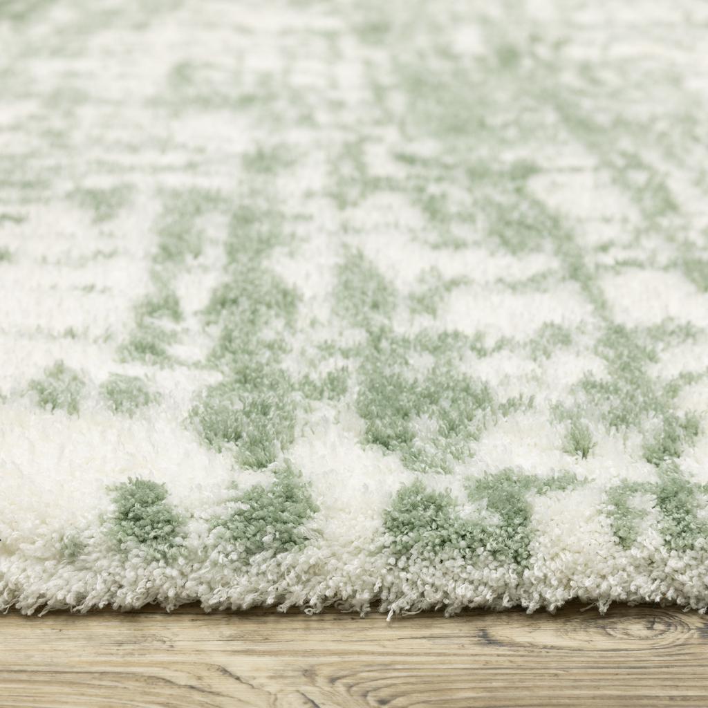 Oriental Weavers Galileo GAL09 Green Rectangle Indoor Area Rug Abstract Pattern-