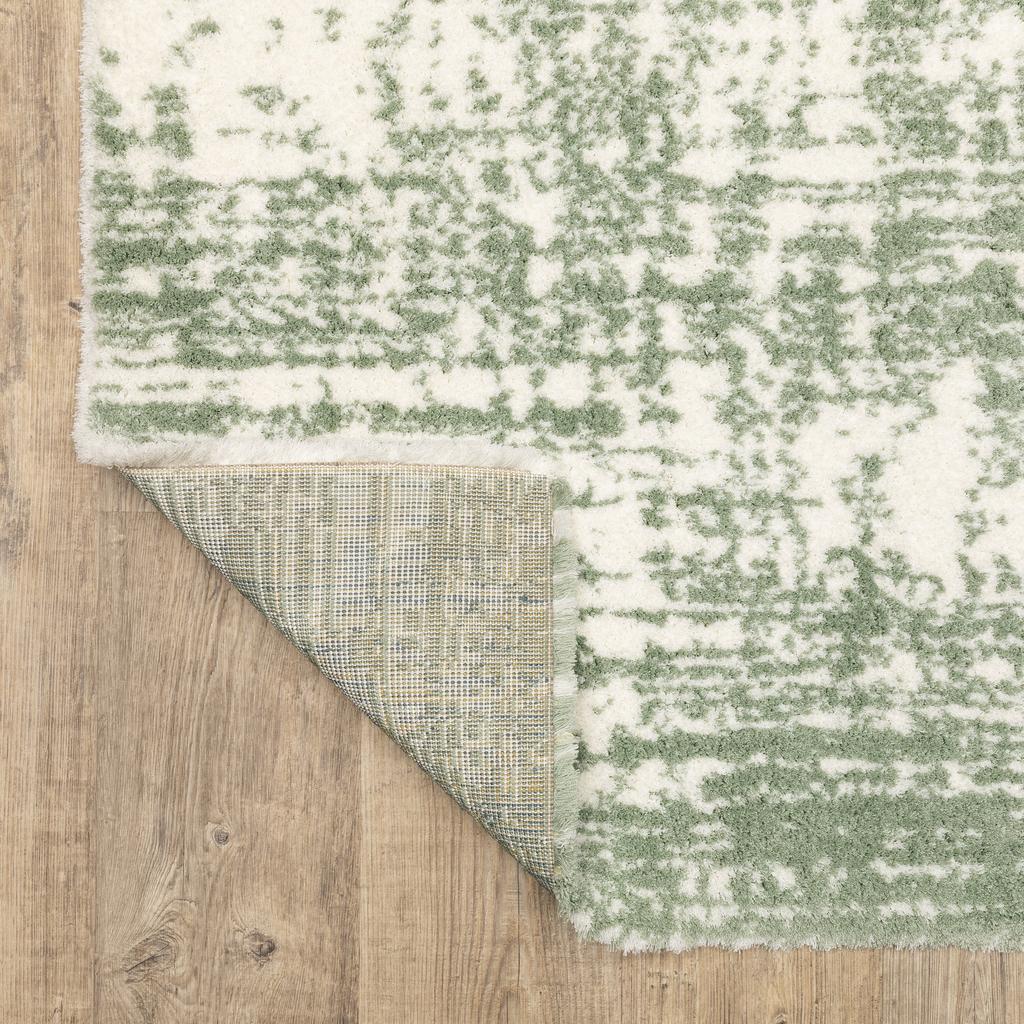 Oriental Weavers Galileo GAL09 Green Rectangle Indoor Runner Abstract Pattern-