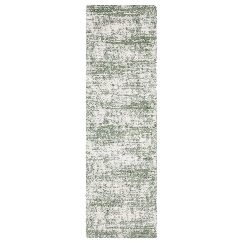 Oriental Weavers Galileo GAL09 Green Rectangle Indoor Runner Abstract Pattern-