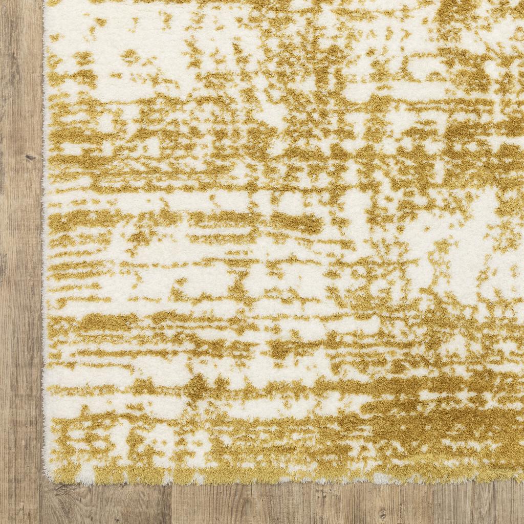 Oriental Weavers Galileo GAL10 Gold Rectangle Indoor Runner Abstract Pattern-