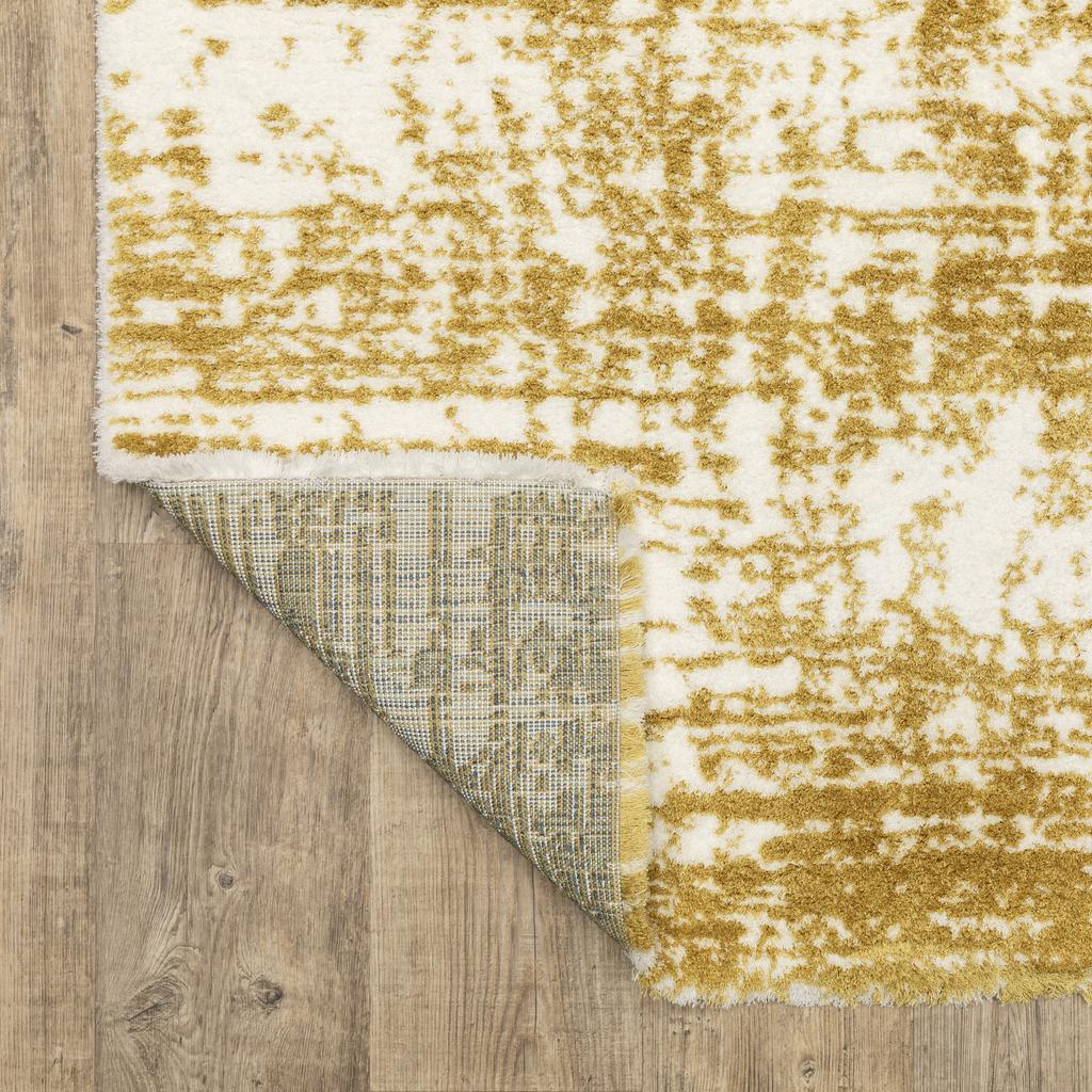 Oriental Weavers Galileo GAL10 Gold Rectangle Indoor Runner Abstract Pattern-