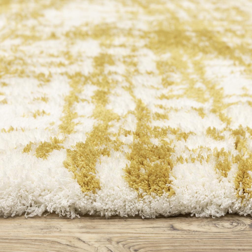 Oriental Weavers Galileo GAL10 Gold Rectangle Indoor Runner Abstract Pattern-