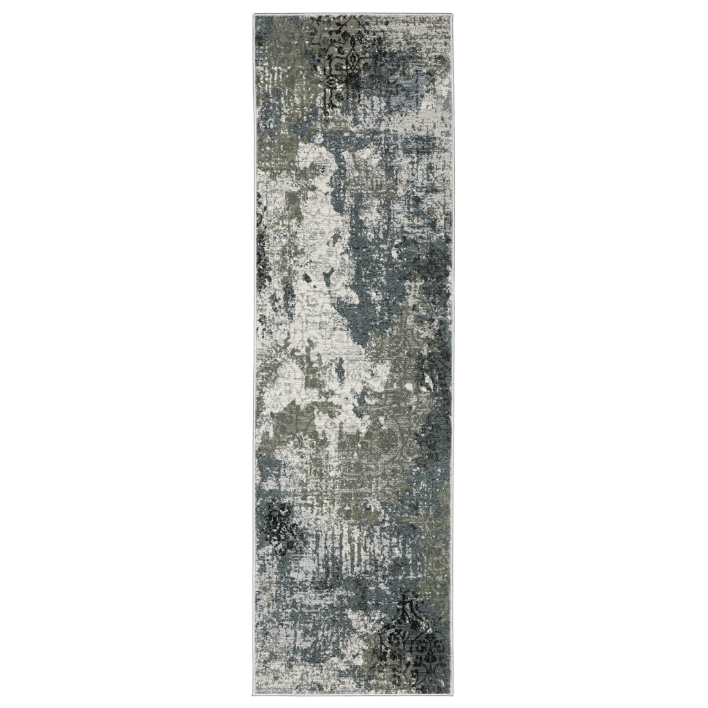 Oriental Weavers Gemini 001X2 Multicolor Rectangle Indoor Runner - Stain Resistant Modern Rug-