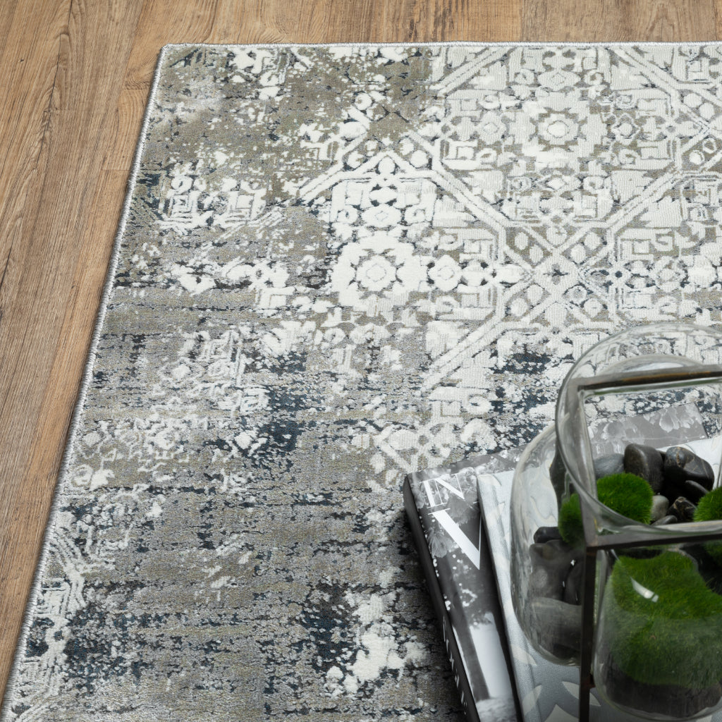 Oriental Weavers Gemini 002H2 Multicolor Rectangle Indoor Runner - Stain Resistant Modern Rug-