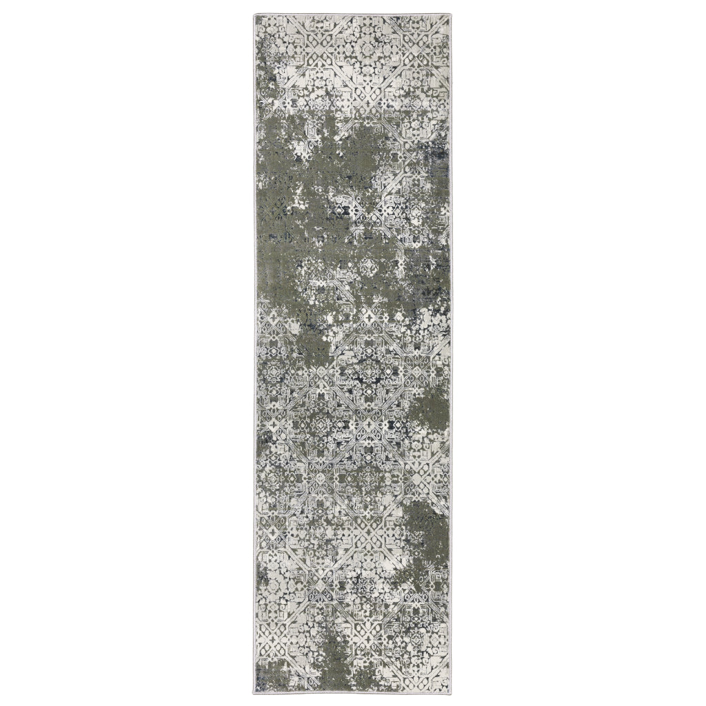 Oriental Weavers Gemini 002H2 Multicolor Rectangle Indoor Runner - Stain Resistant Modern Rug-