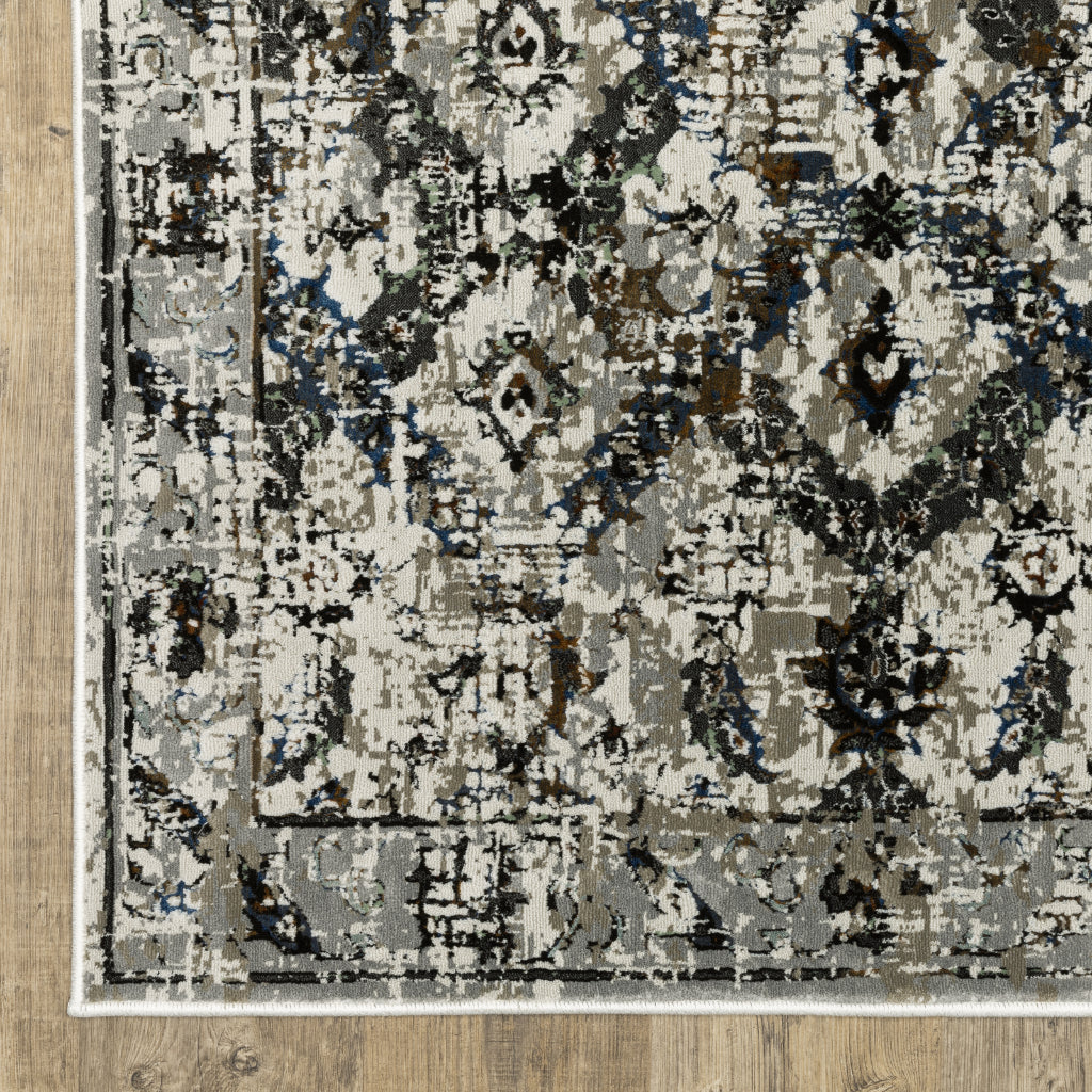Oriental Weavers Gemini 2060V Multicolor Rectangle Indoor Runner - Stain Resistant Modern Rug-