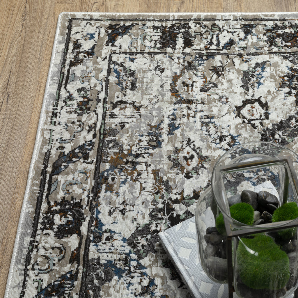 Oriental Weavers Gemini 2060V Multicolor Rectangle Indoor Runner - Stain Resistant Modern Rug-
