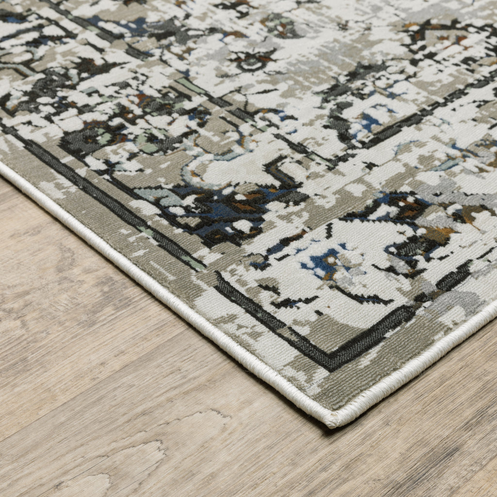 Oriental Weavers Gemini 2060V Multicolor Rectangle Indoor Runner - Stain Resistant Modern Rug-