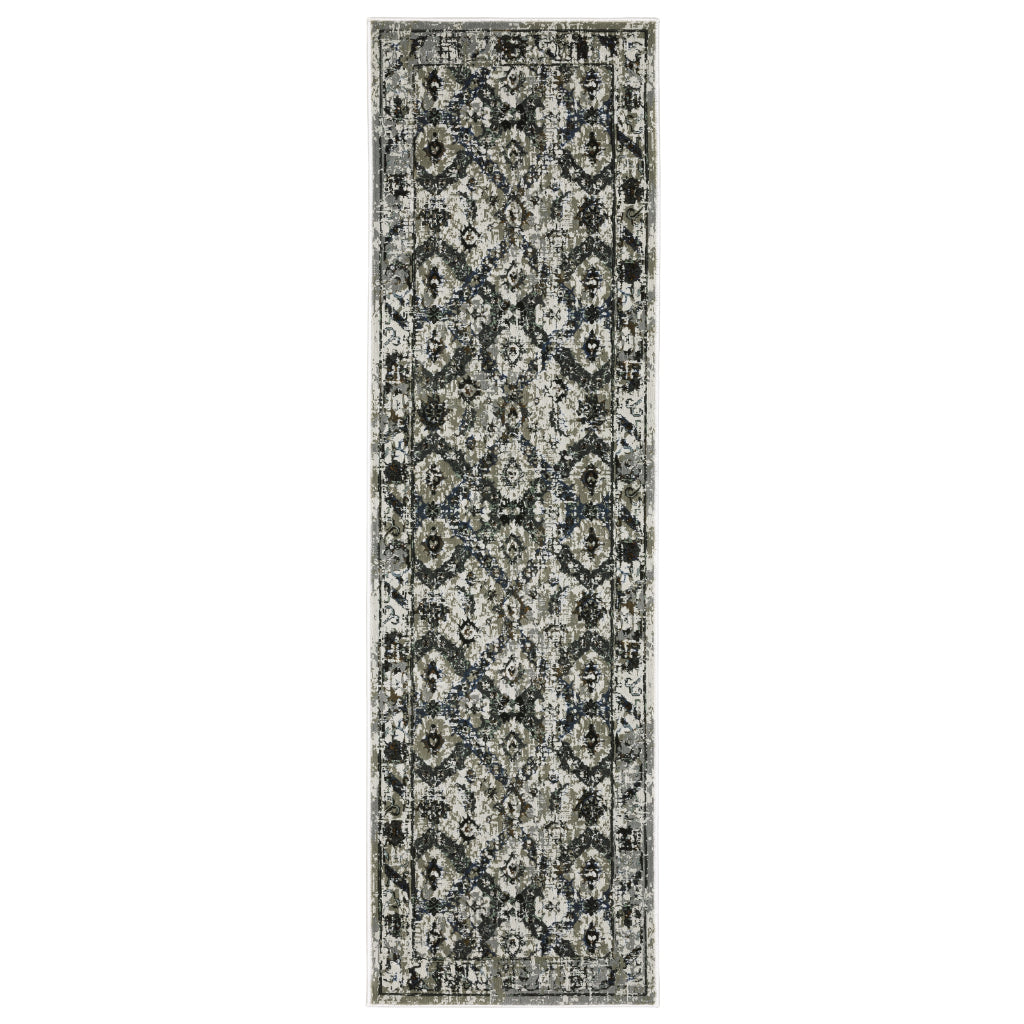 Oriental Weavers Gemini 2060V Multicolor Rectangle Indoor Runner - Stain Resistant Modern Rug-