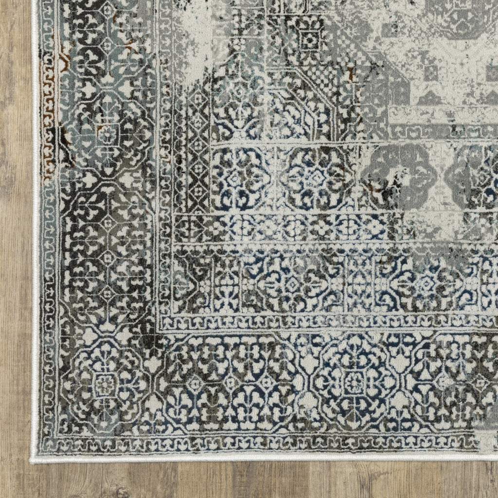 Oriental Weavers Gemini 4153F Multicolor Rectangle Indoor Runner - Stain Resistant Modern Rug-
