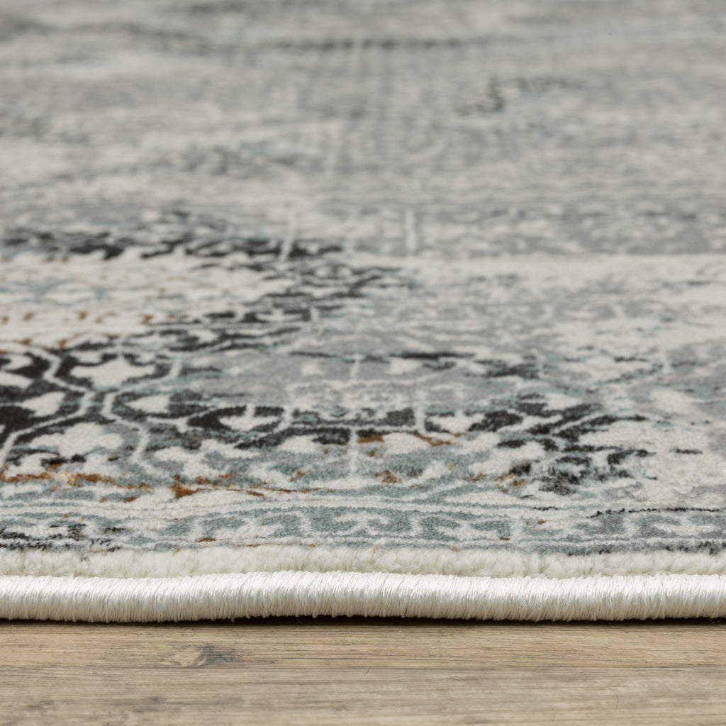 Oriental Weavers Gemini 4153F Multicolor Rectangle Indoor Runner - Stain Resistant Modern Rug-