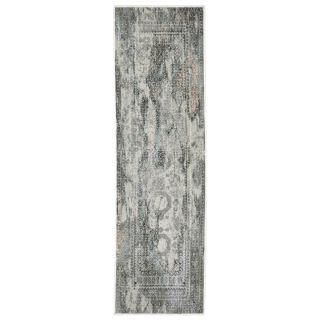 Oriental Weavers Gemini 4153F Multicolor Rectangle Indoor Runner - Stain Resistant Modern Rug-