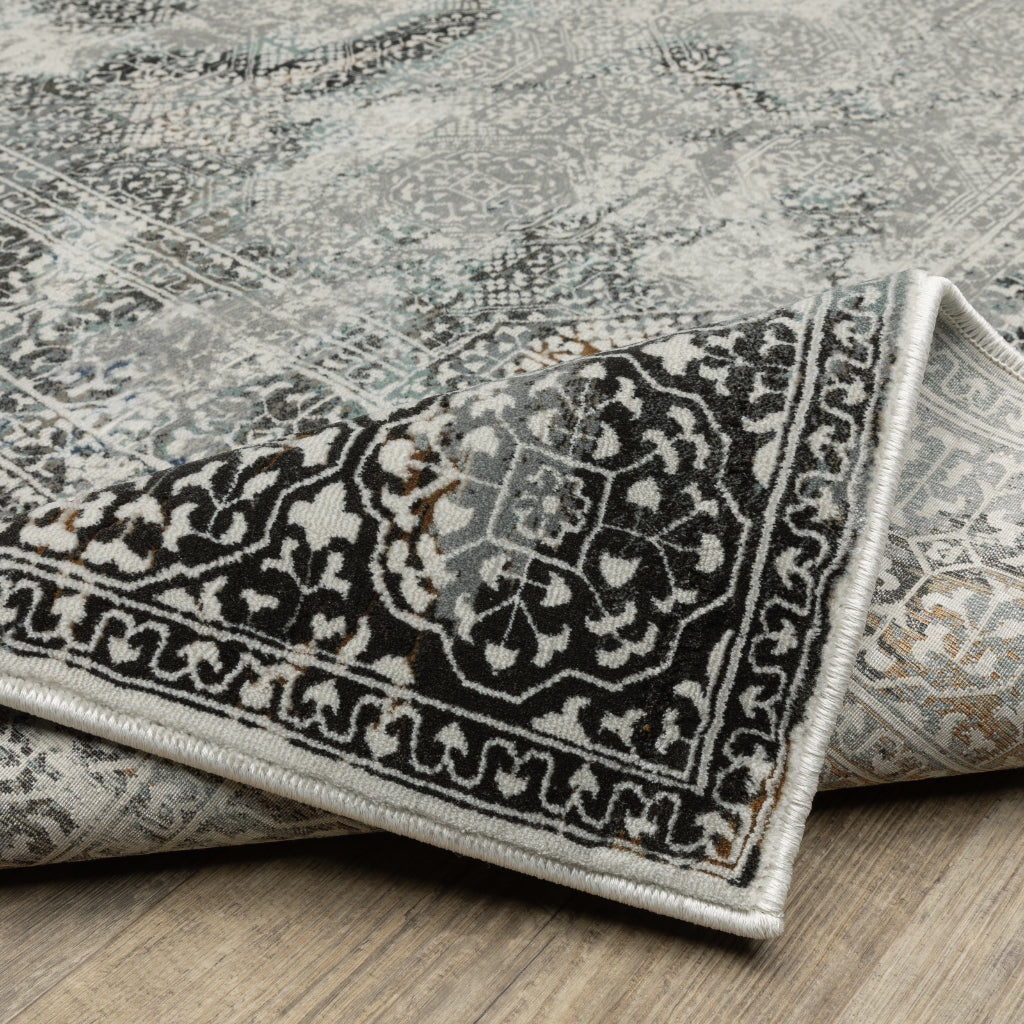 Oriental Weavers Gemini 4153F Multicolor Rectangle Indoor Runner - Stain Resistant Modern Rug-