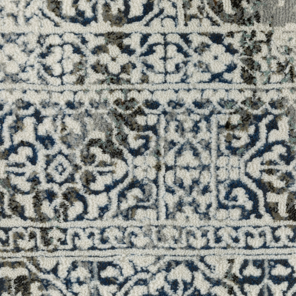 Oriental Weavers Gemini 4153F Multicolor Rectangle Indoor Runner - Stain Resistant Modern Rug-