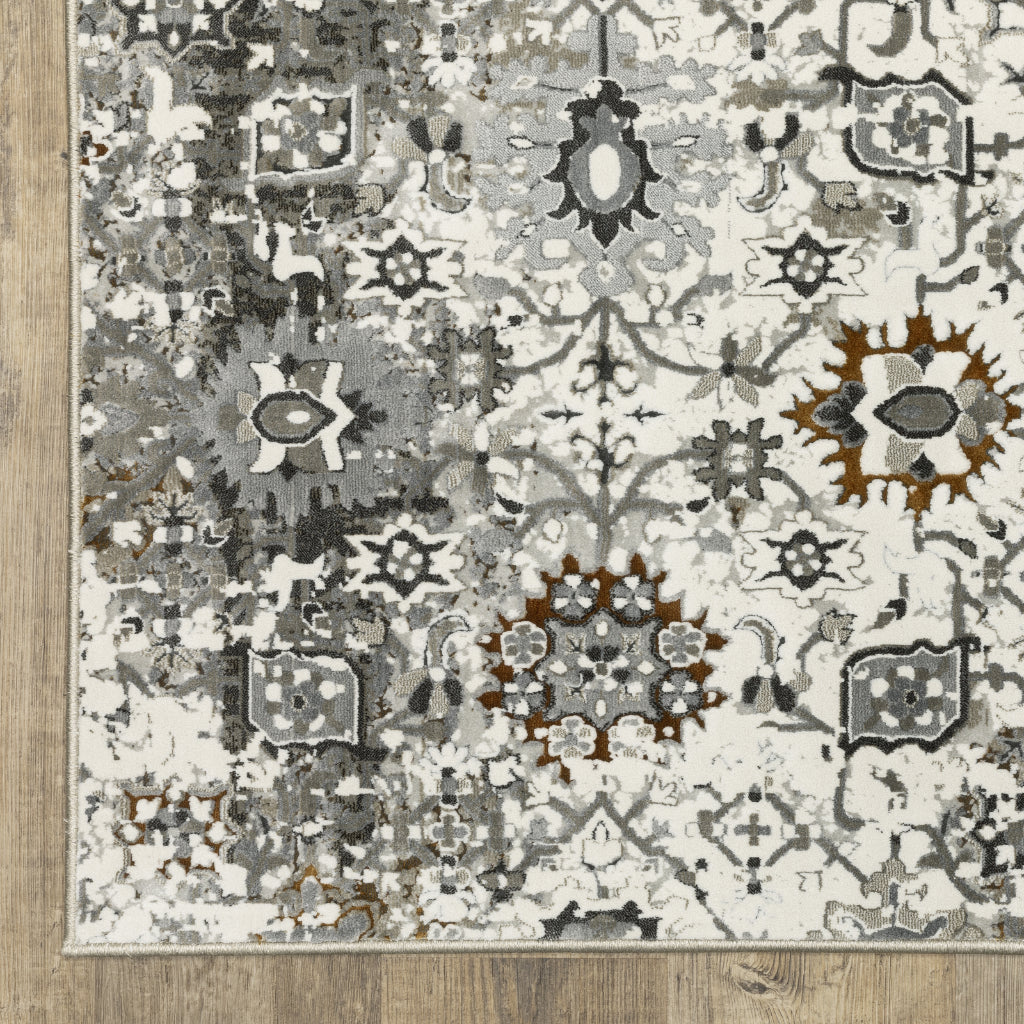 Oriental Weavers Gemini 5501J Multicolor Rectangle Indoor Runner - Stain Resistant Modern Rug-