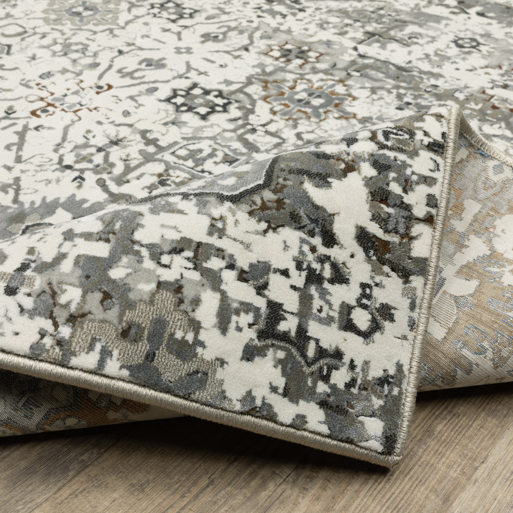 Oriental Weavers Gemini 5501J Multicolor Rectangle Indoor Runner - Stain Resistant Modern Rug-