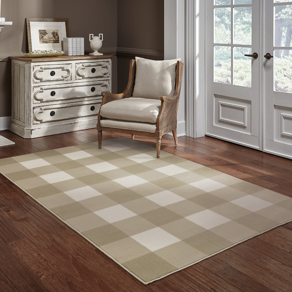 Oriental Weavers Georgia 678A0 Multicolor Rectangle Indoor Area Rug - Stain Resistant Farmhouse Rug with Geometric Design-