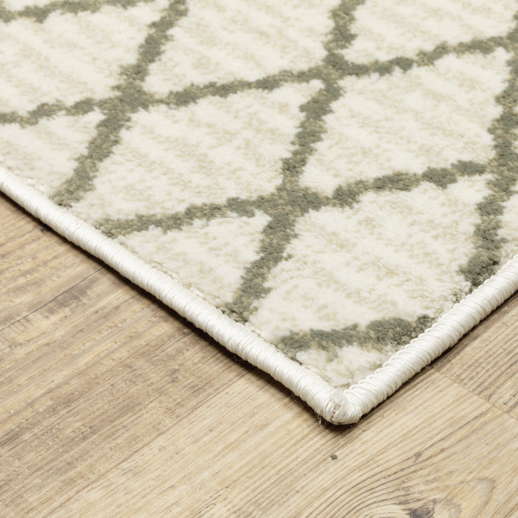 Oriental Weavers Georgia 717B0 Gray Rectangle Indoor Area Rug - Stain Resistant Scandinavian Style Rug with Geometric Design-