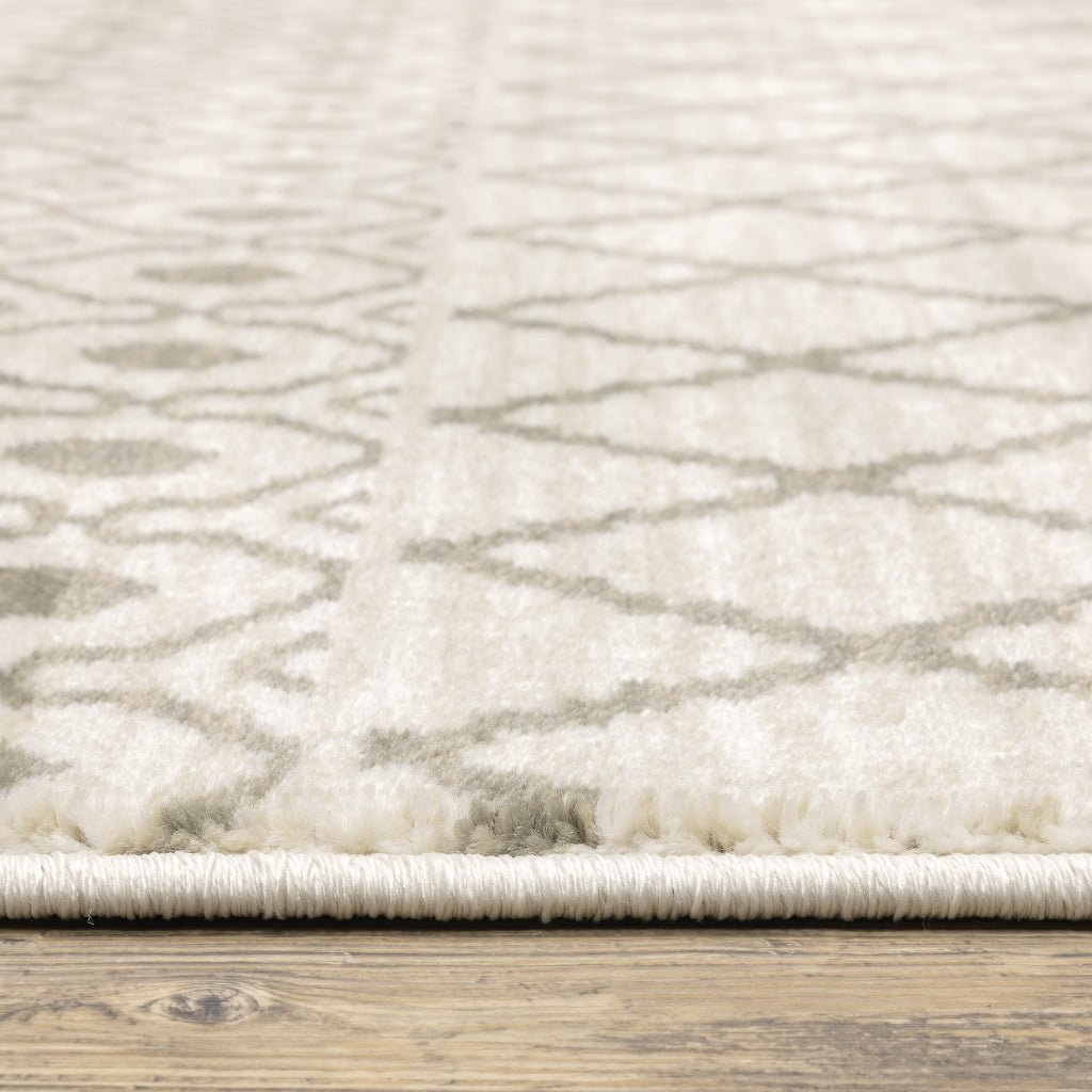 Oriental Weavers Georgia 717B0 Gray Rectangle Indoor Area Rug - Stain Resistant Scandinavian Style Rug with Geometric Design-